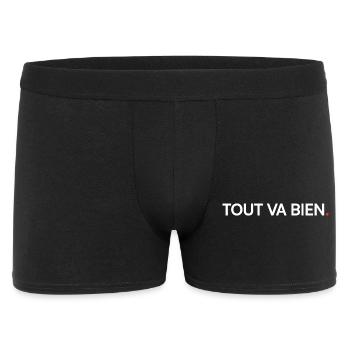 Tout va bien humour ironique moderne - Boxer Homme - noir - Devant