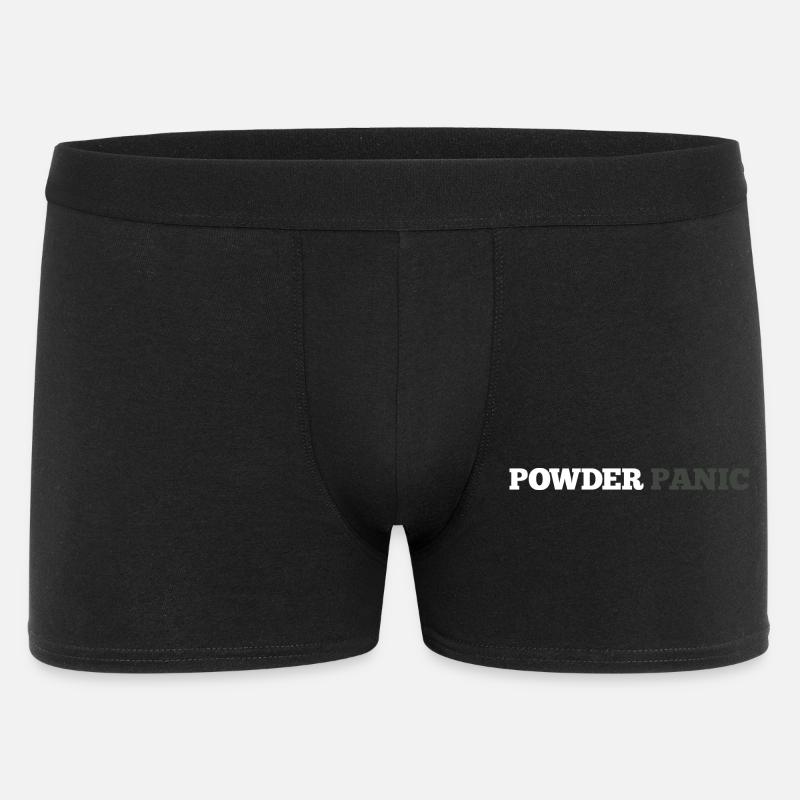 Powder Panic Logo - Men's Boxer Shorts - black
