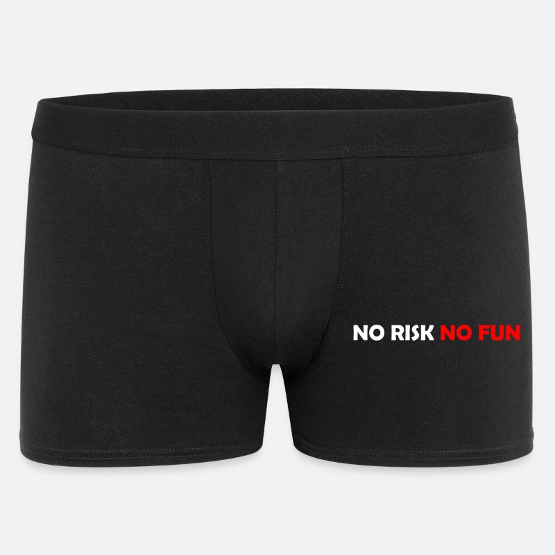 No Risk No Fun - Men's Boxer Shorts - black