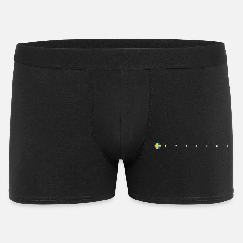 Sverige Flagge - Männer Boxer Shorts - Schwarz