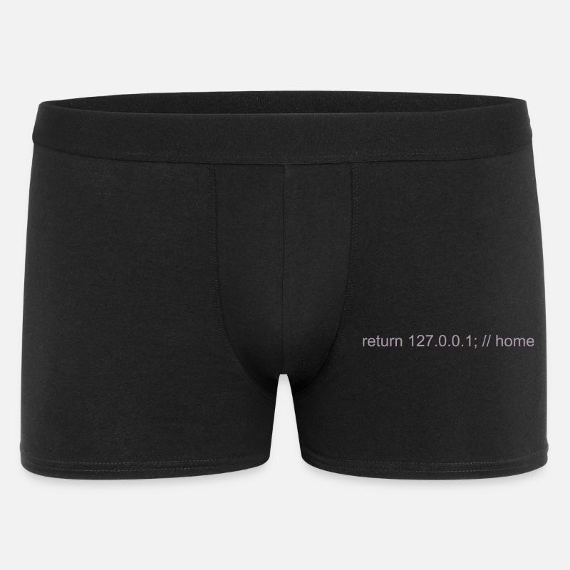 Programmierer Nerd IT Witz Developer Zuhause - Männer Boxer Shorts - Schwarz
