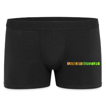 Vivre ma vie la plus correcte Drôle de dicton, médiocre - Boxer Homme - noir - Devant