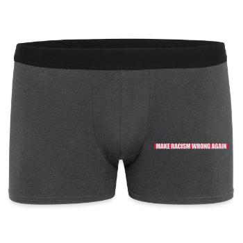 Rendre le racisme répréhensible - Boxer Homme - charbon - Devant