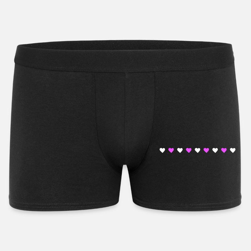Amore della Linea del Cuore - Boxer da uomo - nero