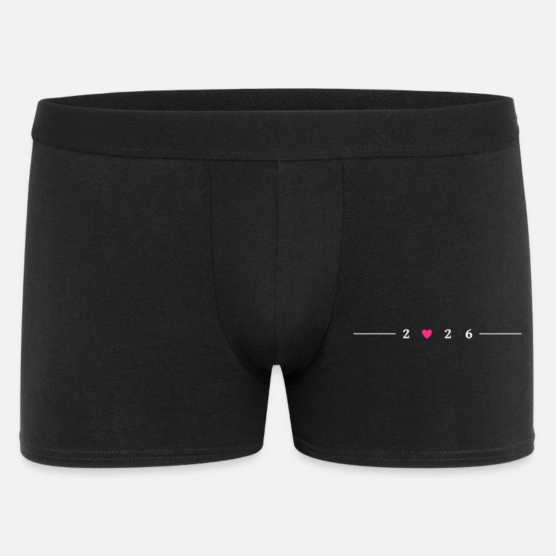 2026 Hjerte - Boxer Shorts til mænd - sort