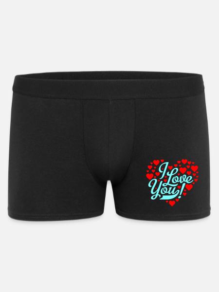 i love you - Men's Boxer Shorts - black