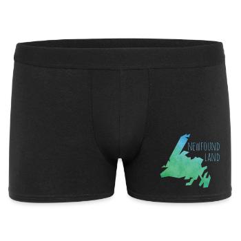 newfoundland - Männer Boxer Shorts - Schwarz - Vorne