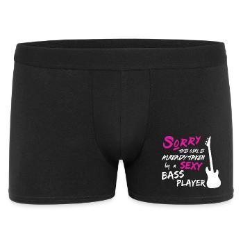 Taken By Sexy Bass Player Shirt - Men's Boxer Shorts - black - Front