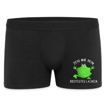 Rire - sourire - sourire - Boxer Homme - noir - Devant