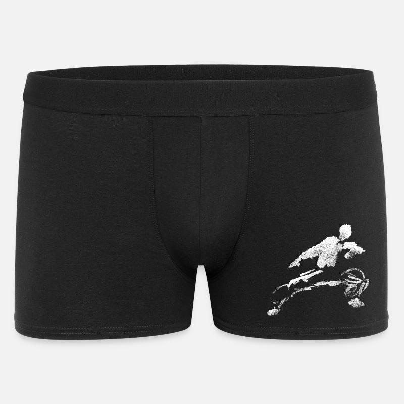 Kung-Fu Shaolin Figur - Männer Boxer Shorts - Schwarz