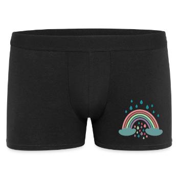 Happy Rainbow Regenbogen Design - Men's Boxer Shorts - black - Front