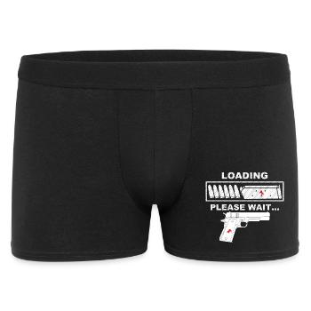 Propriétaire d’armes, 9mm - Boxer Homme - noir - Devant