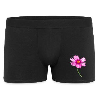 Blume - Männer Boxer Shorts - Schwarz - Vorne