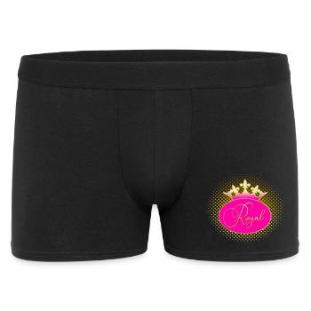 ROYAL Crown Gold Pink - Men's Boxer Shorts - black - Front