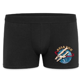 Aircraft Pilot - Aviator - Men's Boxer Shorts - black - Front