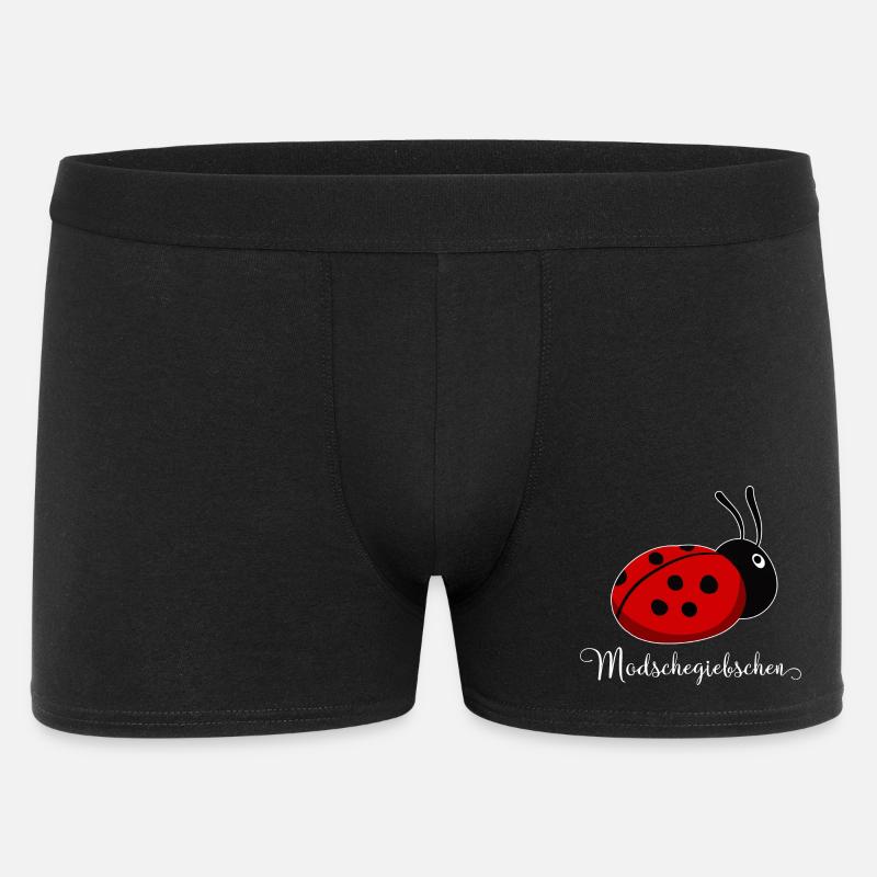 Modschegiebchen Marienkäfer Sächsisch Geschenkidee - Männer Boxer Shorts - Schwarz