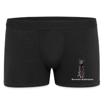 Deutscher Schäferhund Hundemotiv Hundefreunde - Männer Boxer Shorts - Schwarz - Vorne