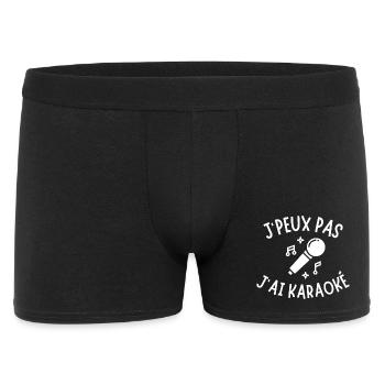 karaoké, fan de karaoké - Boxer Homme - noir - Devant