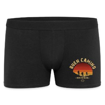 Buen Camino de Santiago Vintage Badge - Men's Boxer Shorts - black - Front