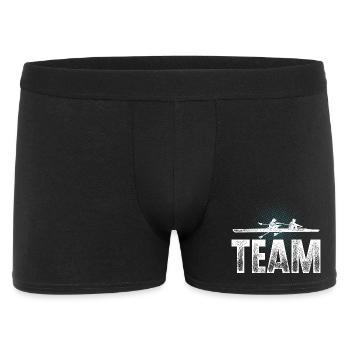 Rowing Rower Rowing Boat Team - Men's Boxer Shorts - black - Front