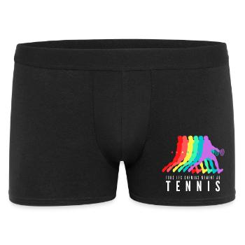 Tous les Chemins Mènent au Tennis - Boxer Homme - noir - Devant