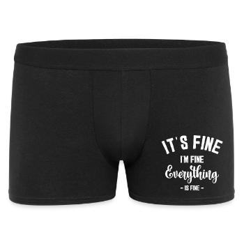 C’est bien, je vais bien tout - Boxer Homme - noir - Devant