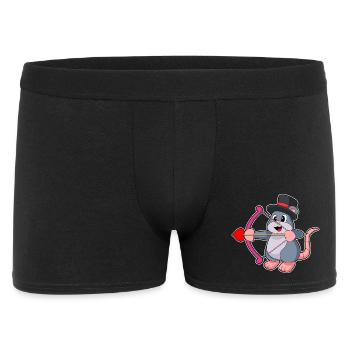 Mouse Groom Top Hat Wedding - Men's Boxer Shorts - black - Front