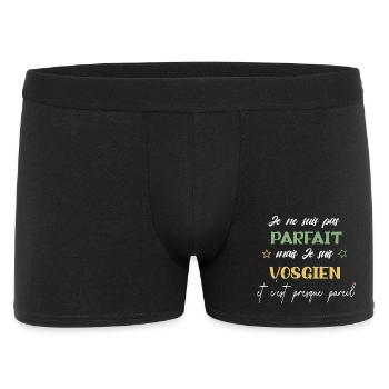 je ne suis pas parfait mais je suis vosgien Vosges - Boxer Homme - noir - Devant
