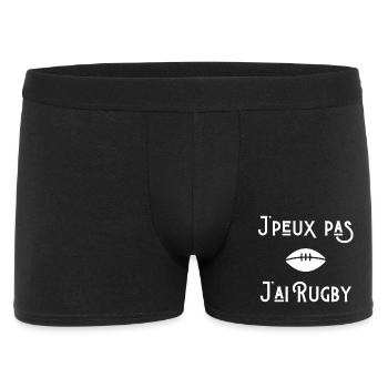 rugby sport, rugby humour, fan de rugby - Boxer Homme - noir - Devant
