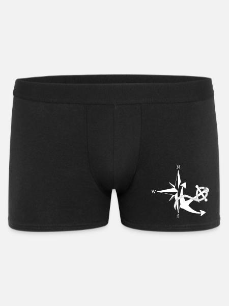 Anker & Seerose - Männer Boxer Shorts - Schwarz