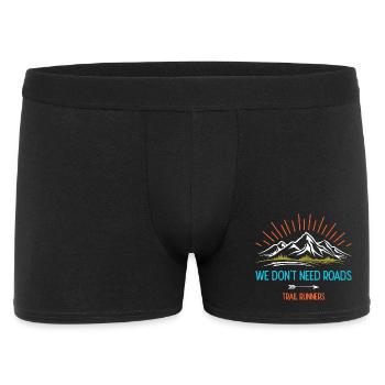 We Don't Need Roads. Trail Runners - Men's Boxer Shorts - black - Front