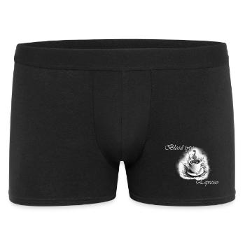 Blood Type Espresso 2 White - Men's Boxer Shorts - black - Front