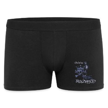 Biker & Tattoo Tshirt Dia de los Muertos - Männer Boxer Shorts - Schwarz - Vorne