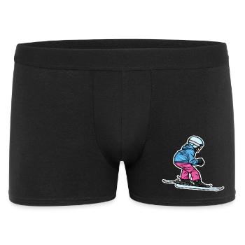 Little skier - Men's Boxer Shorts - black - Front
