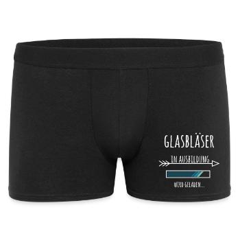 Glasbläser Ausbildung Beruf Geschenk - Männer Boxer Shorts - Schwarz - Vorne