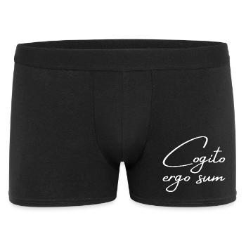 Cogito ergo sum - I think, therefore I am - Men's Boxer Shorts - black - Front