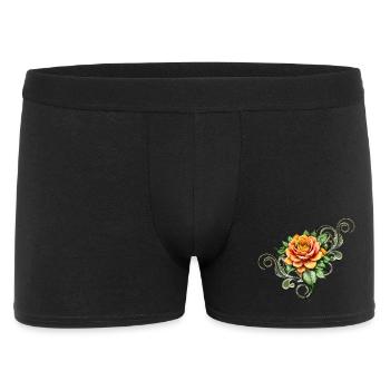The Beauty of an Elegant Rose in Bloom - Men's Boxer Shorts - black - Front