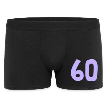 60. 60 YEARS. 60th ANNIVERSARY. 60TH BIRTHDAY. - Men's Boxer Shorts - black - Front