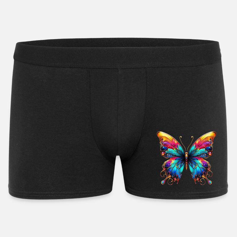 Butterfly - Men's Boxer Shorts - black