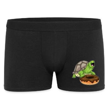 Turtle Donut - Men's Boxer Shorts - black - Front