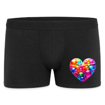 Coeur coloré - Boxer Homme - noir - Devant