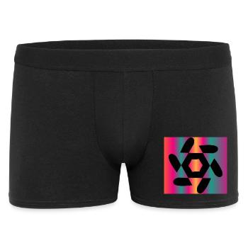 DESIGN. ART. GEEK. VINTAGE. GRAPHIQUE. MANGA. ASIE - Boxer Homme - noir - Devant