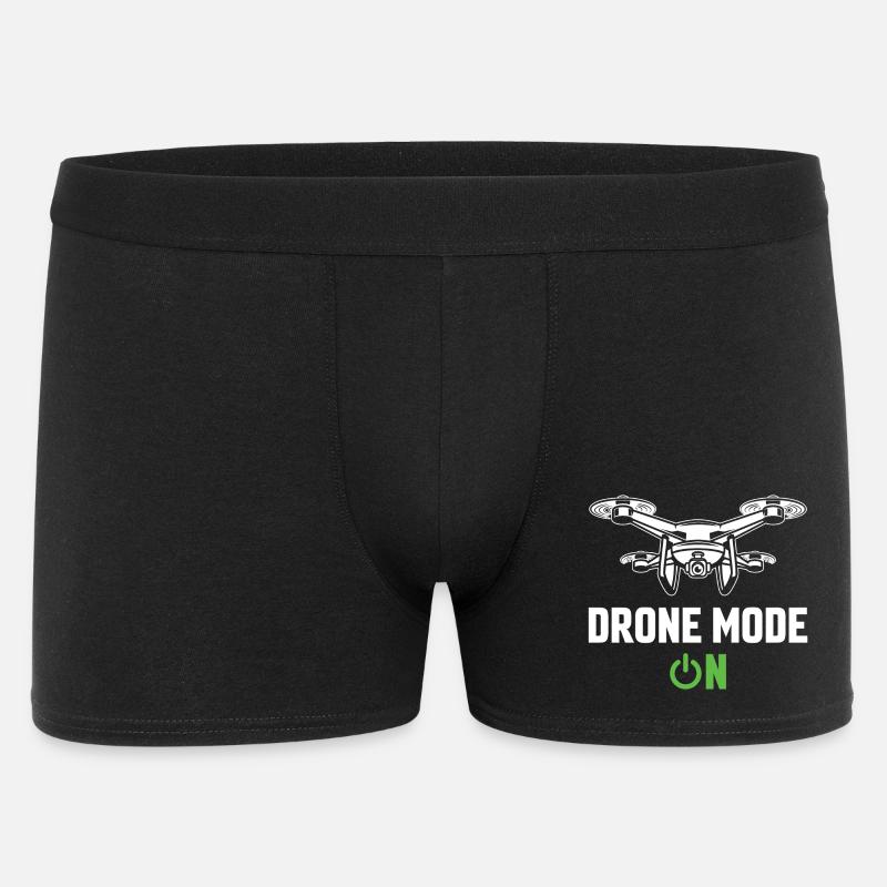 Drohnen-Modus Ein - Männer Boxer Shorts - Schwarz