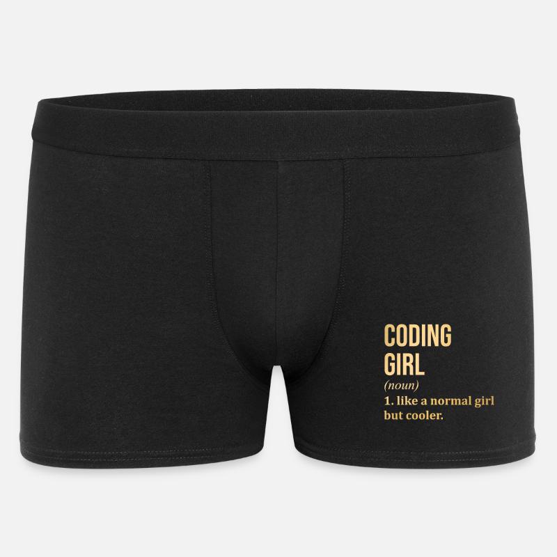 codage - Boxer Homme - noir