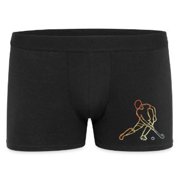 Vintage Field Hockey Sketch - Men's Boxer Shorts - black - Front