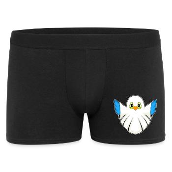 Oiseau Halloween Fantôme - Boxer Homme - noir - Devant