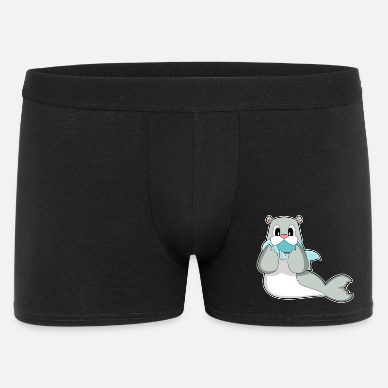 Poisson phoque - Boxer Homme - noir