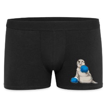 Seal Boxer Boxing Gloves Boxing - Men's Boxer Shorts - black - Front