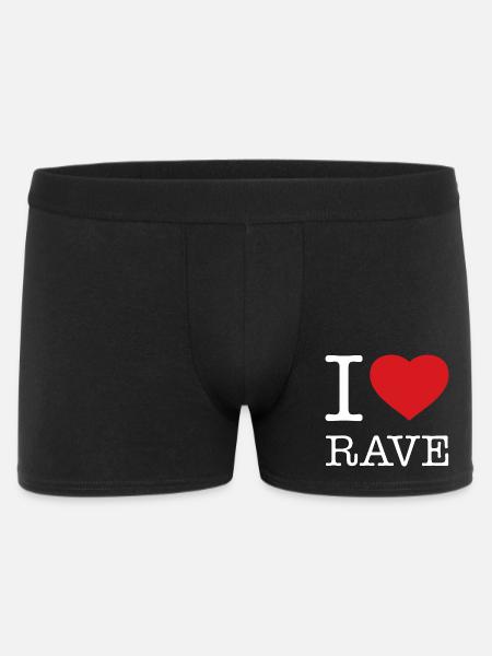 J’ADORE LA RAVE - Boxer Homme - noir