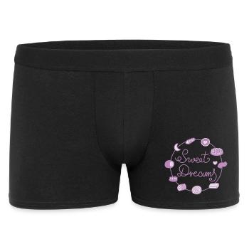 Sweet Dreams  - Männer Boxer Shorts - Schwarz - Vorne